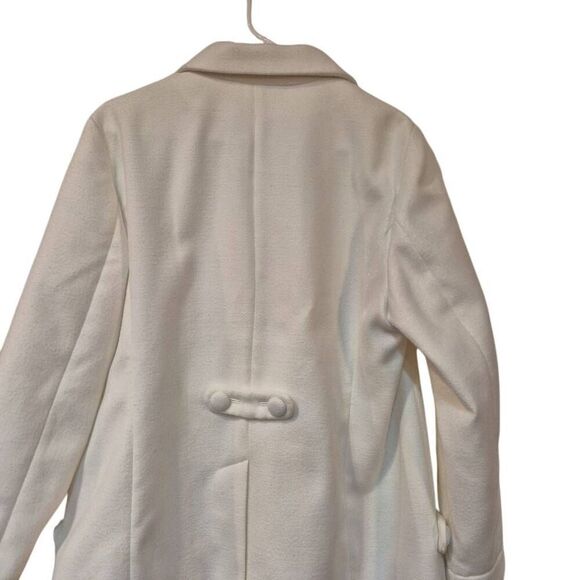 Chico's Women's Off White Poly/Rayon/Spandex Fleece Button Front Jacket - Picture 5 of 12